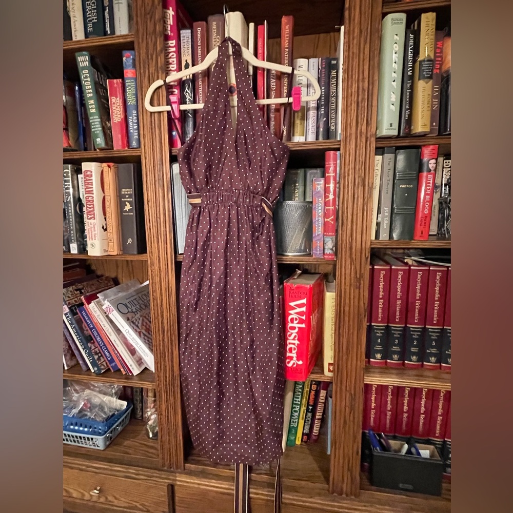 BCBG Polka Dot Halter Dress